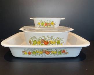 Corningware Spice of Life baking dishes 