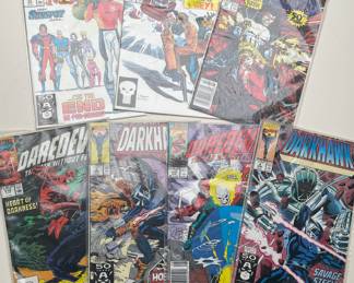 Dark Hawk, Daredevil, The Punisher, The New Mutants Marvel Comic books vintage 