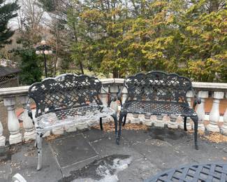 Vtg. Brown Jordan wrought iron pation furniture