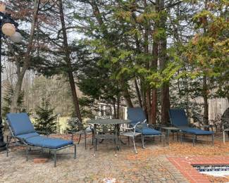 Vtg. Brown Jordan wrought iron pation furniture