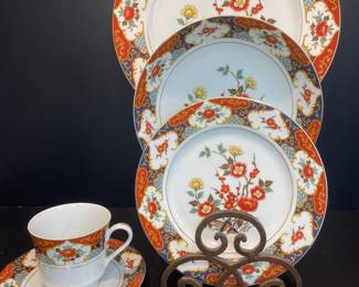Montgomery Ward fine china Kyoto dinnerware vintage 
