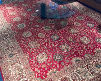 Late 20th Century Persian (Iranian) Kashan Pattern Hand Woven Rug - 16'x11'6"