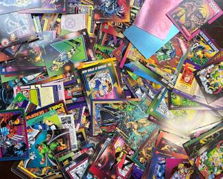 Large collection of Marvel Comics trading cards vintage 90’s 
