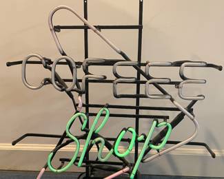 Coffee Shop neon on light