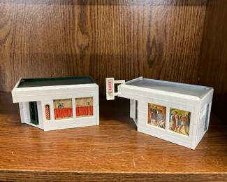 Plasticville Littletown Corner Store Buildings