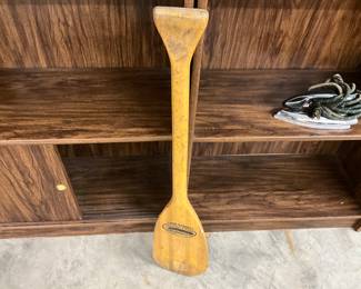 Twin Stripe Feather Brand Wood Canoe Paddle / Oar