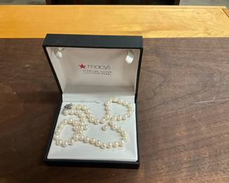 Sterling Silver & Cultured Pearl Necklace