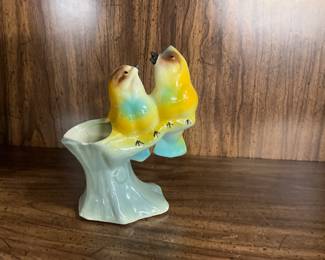 Royal Copley Ceramic Parakeet or Love Bird Planter