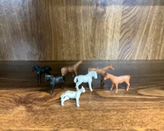 Minature Plastic Horse Figures