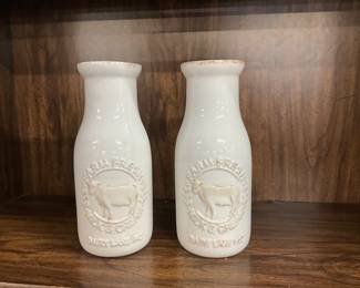 Ceramic Milk Bottle Vases