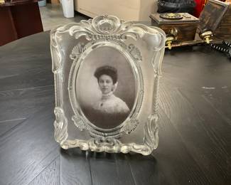 Mikasa Princess Crystal Oval 5x7 Picture Frame 