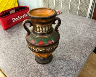 Norleans Japan Rust Color w/Horses Vase