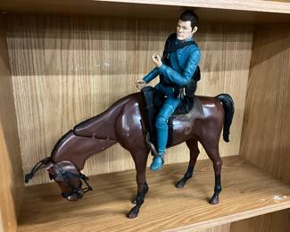 Marx Toys - Johnny West & Brown Thunderbolt Horse
