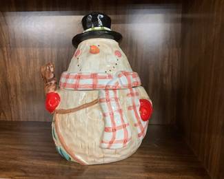 Old World Style Snowman Cookie Jar