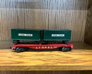 Lionel Train 3460 - O27 Scale Flat Car w/Piggyback Trailers 
