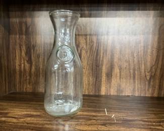 Embossed Glass Dairy/Milk Carafe