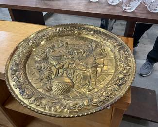 Music Band 3D Hammered Brass Metal Plate Wall Hanging