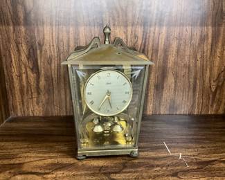 Brass Schatz & Sohne Germany Shelf or Mantle 400 Day Anniversary Clock