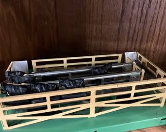 Lionel Train 3656 Operating Cattle Car & Corral Set and  Sold Thru Sears - Lionel Train Platform with Milk Cans & Worker