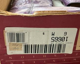 Women's Size 6 Purple Cowboy Boots