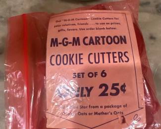 MGM Cartoon Cookie cutters