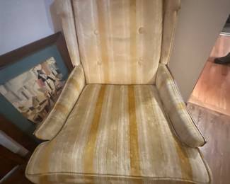 Vintage wingback chair