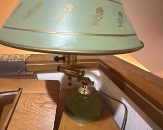 Vintage toleware lamp