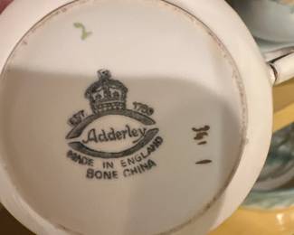 Adderley bone china made in England