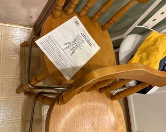 Traditional swivel counter stools