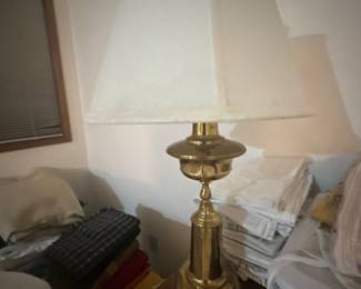 Brass table lamp