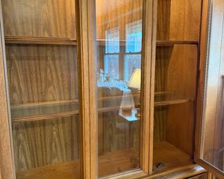 	#24	China cabinet lighted 1 piece 52x17x78	 $100.00 				
