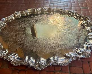 Massive Silver Plate tray Reed and Barton