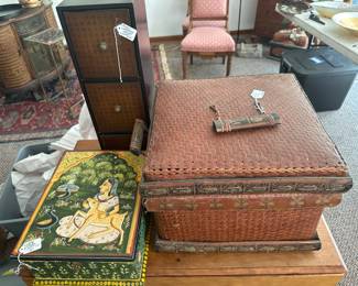 Vintage Wooden Indian Box $95
Chinese Apothocary cabinet $85
19th century Chinese Basket $95
NOW ALL FOR $60