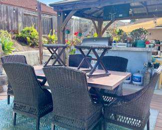 Gorgeous Chocolate Color Rattan Patio Set
