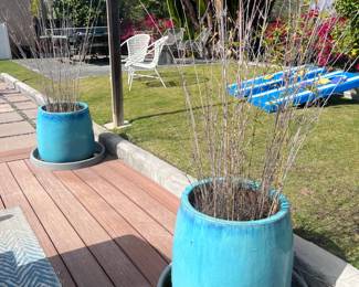 We have 3 of these Beautiful Turquoise Glazed Pots