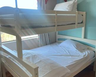 Sweetest White Wood Bunk Bed