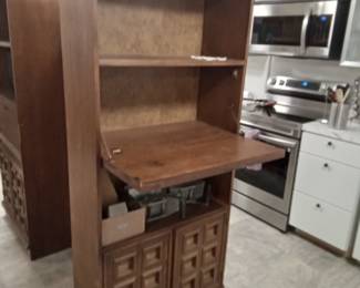 Mid-Century High Desk Cabinet 
