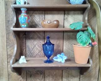 Wall Shelf with Contents