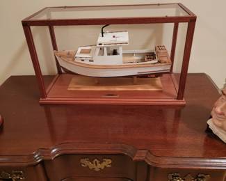 Maine Ship's Model in case. "The Josephine"