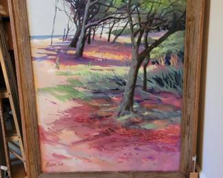 Grand scale Marianne Dunn painting "Jekyll Park".