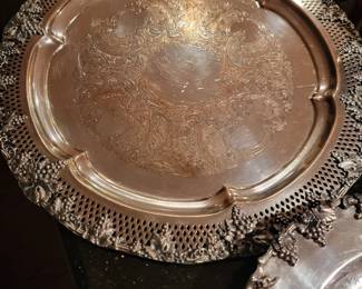 Silver on Copper serving tray circa 1900.