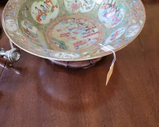 Late 19th century Rose Medallion Center Bowl.