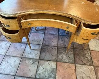 MCM DESK KIDNEY STYLE DESK VANITY
