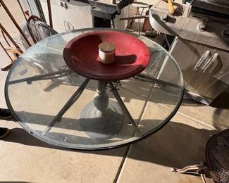 GLASS PATI0 TABLE