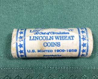 1909-1958 Roll of Lincoln Wheat Coins