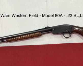 Wars Western Field- Model 80A - .22 S,L,LR