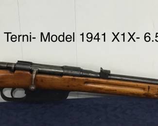 R E Teerni -Model 1941 X1X- 6.5 Cal