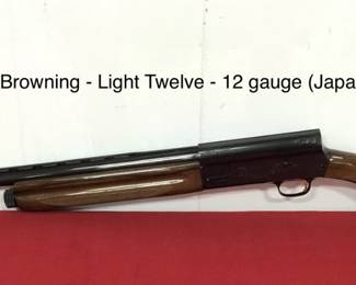 Browning -Light Twelve -12 gauge- Japan