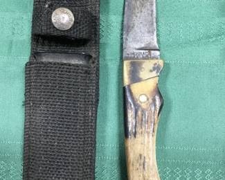 Vintage Schrade Knife -#130T (Bone Handle)