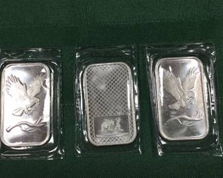 Troy Ounce Silver Bars